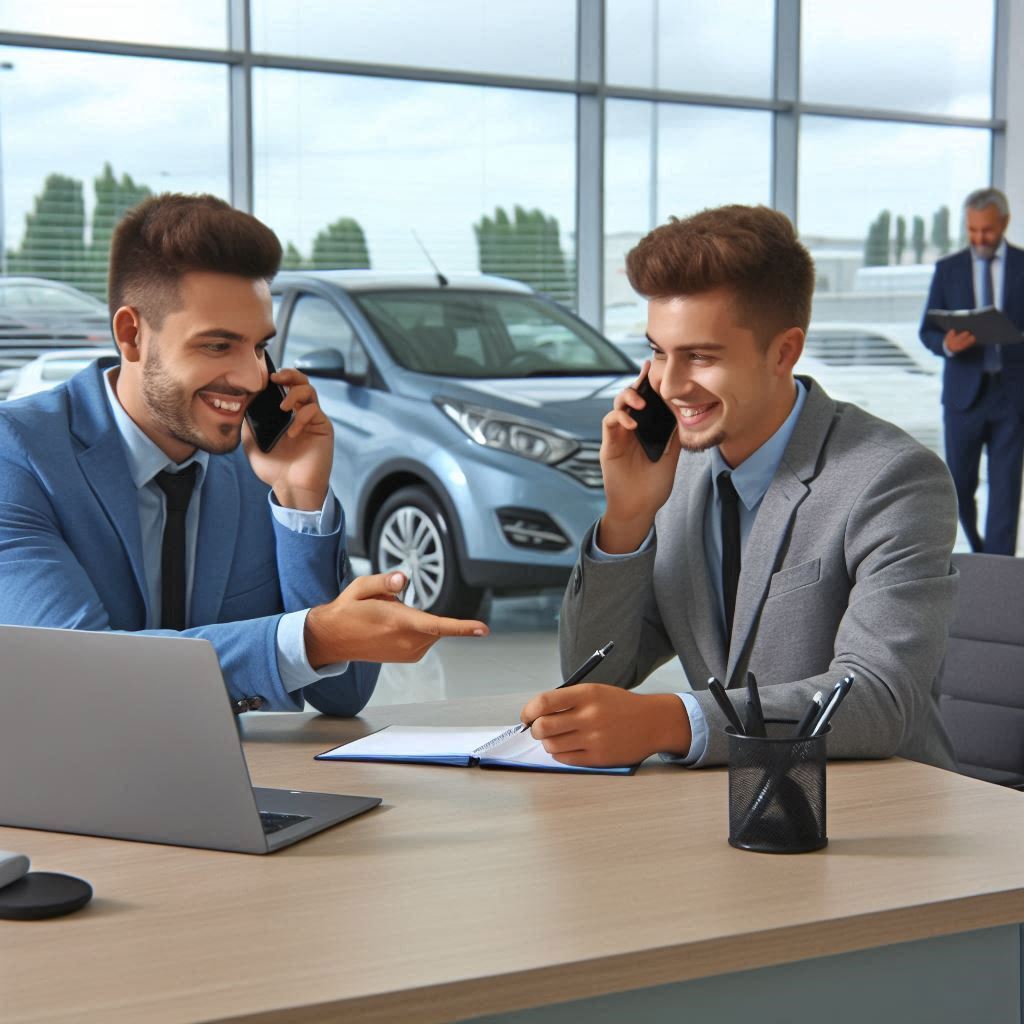 agent commercial dans un bureau